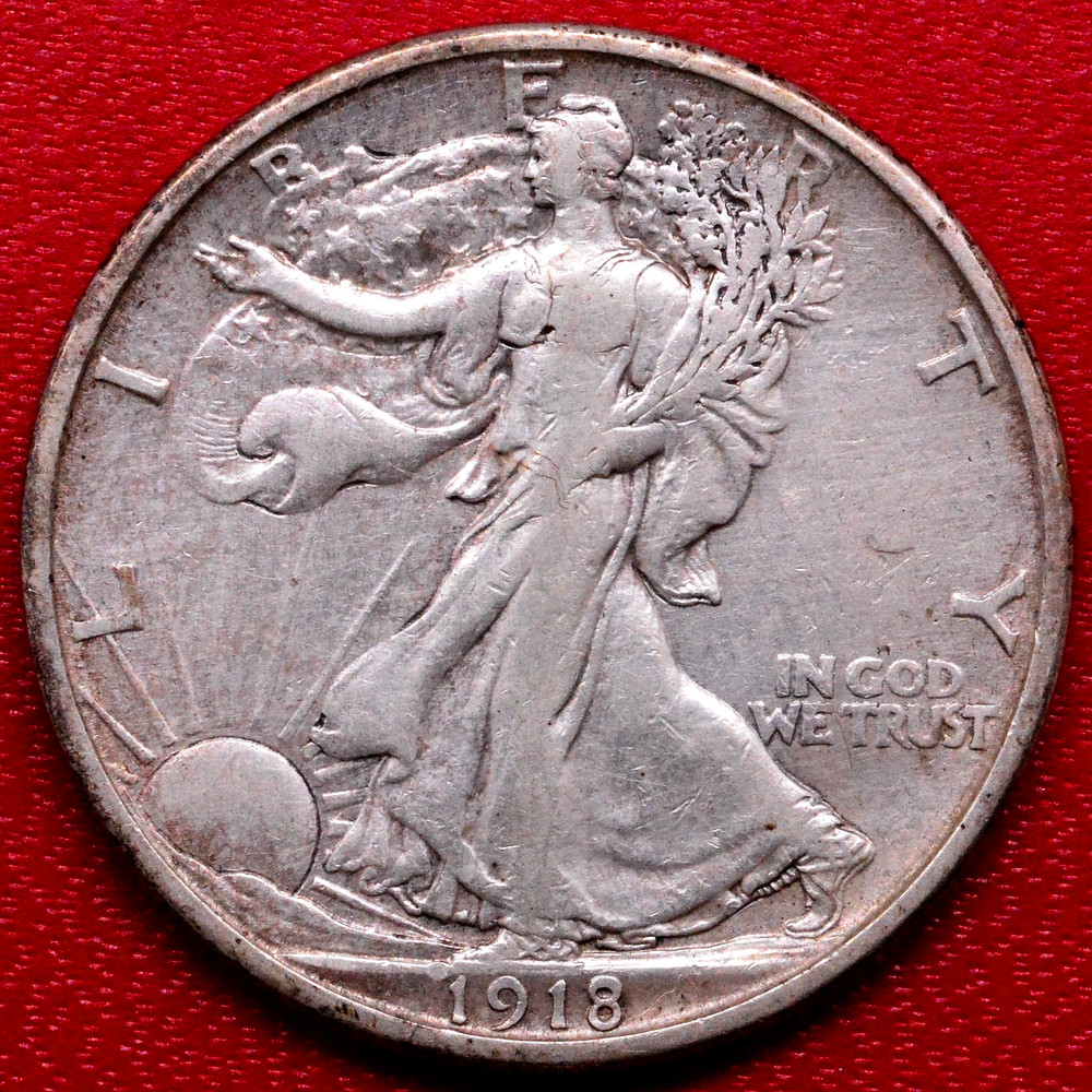 1918-S WALKING LIBERTY HALF