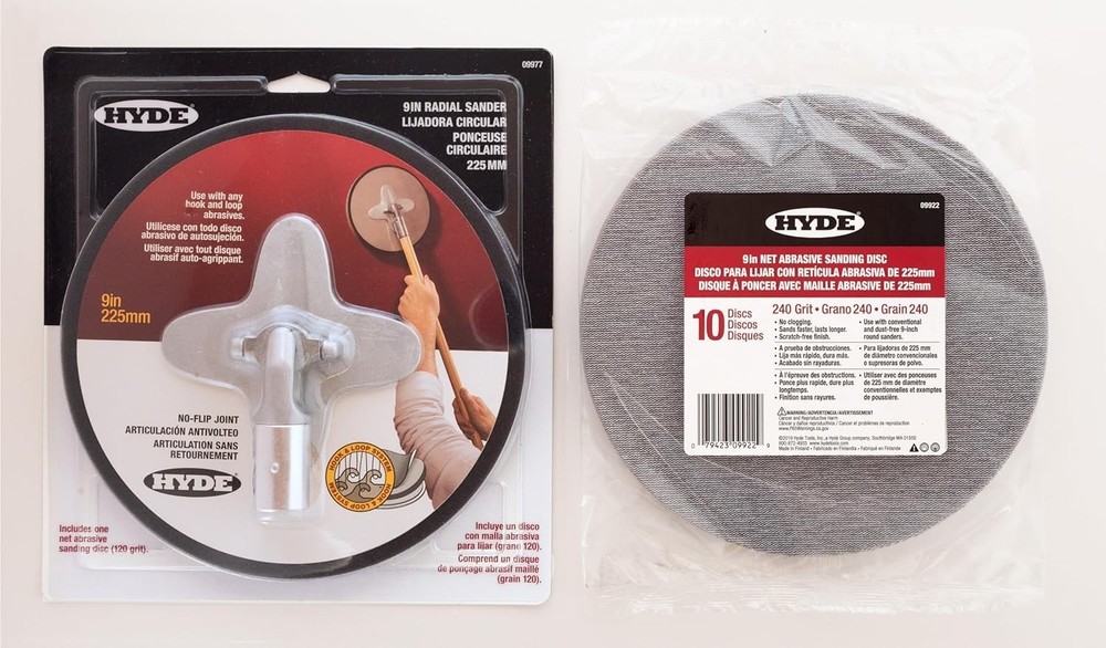 9-Inch Radial Sander Kit with Sanding Sheets