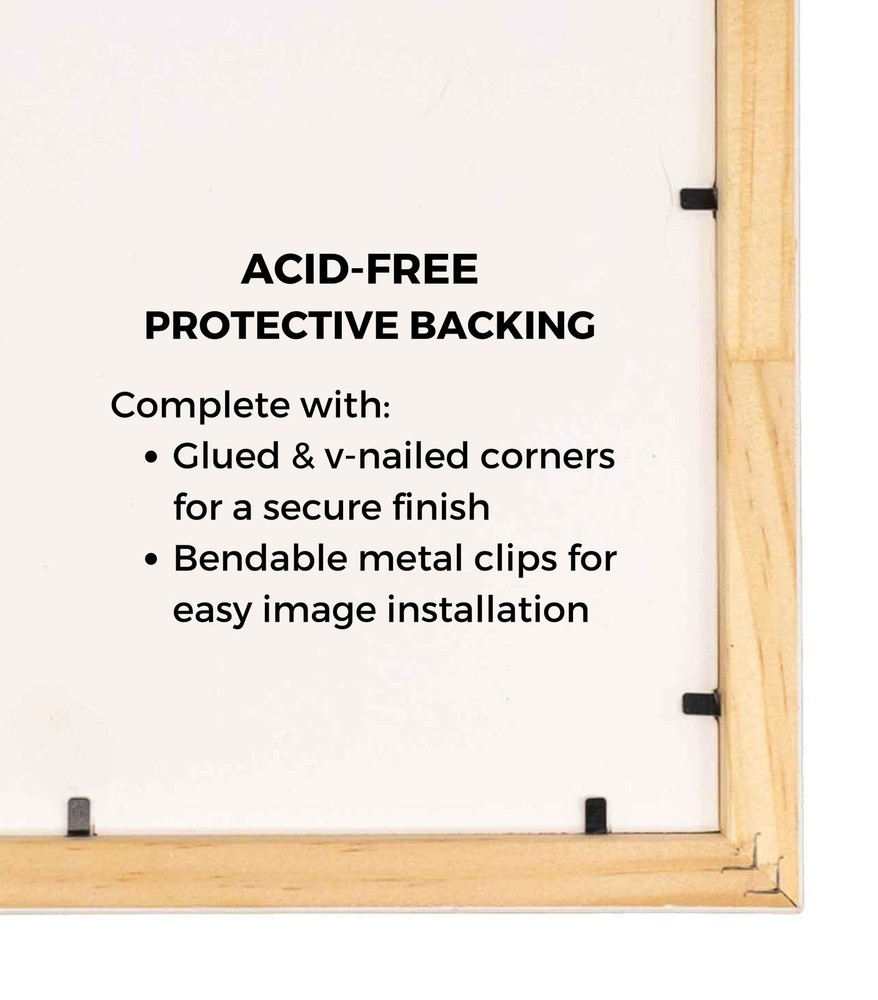 17x11 Frame Black Real Wood Picture Frame Width 1.5 inches | Interior Frame Dept