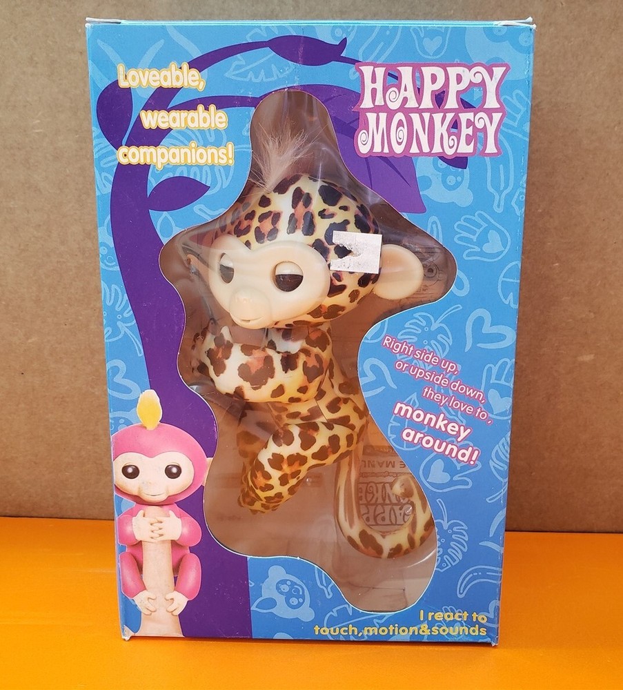 ⭐️⭐️⭐️⭐️⭐️ Fingerling Happy Monkey Interactive Finger Toy Collectible - Leopard