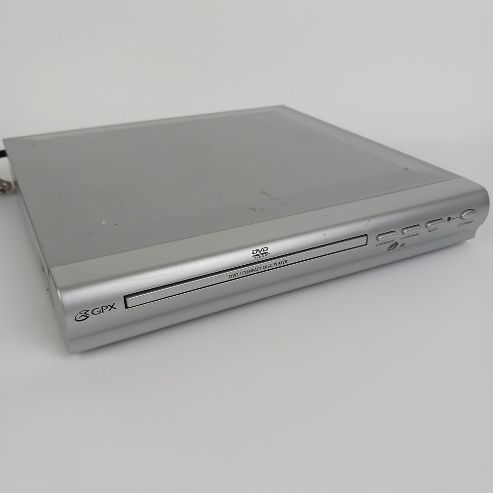 GPX Silver DVD Compact Disc Player Without Remote Model D1816