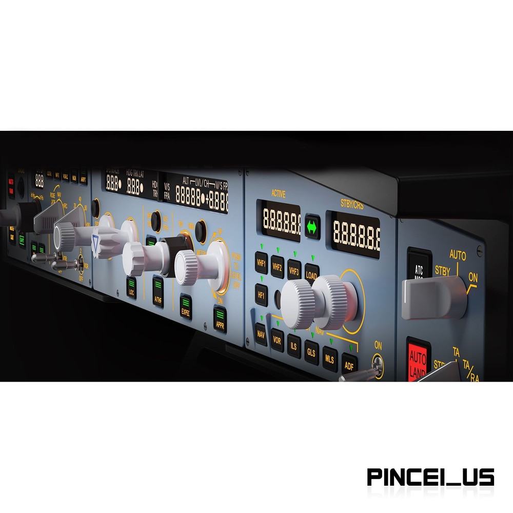 WINGFLEX A320 FCU CUBE + EFIS CUBE + RMP COMBO CUBE + Cube Stand for Flight Game