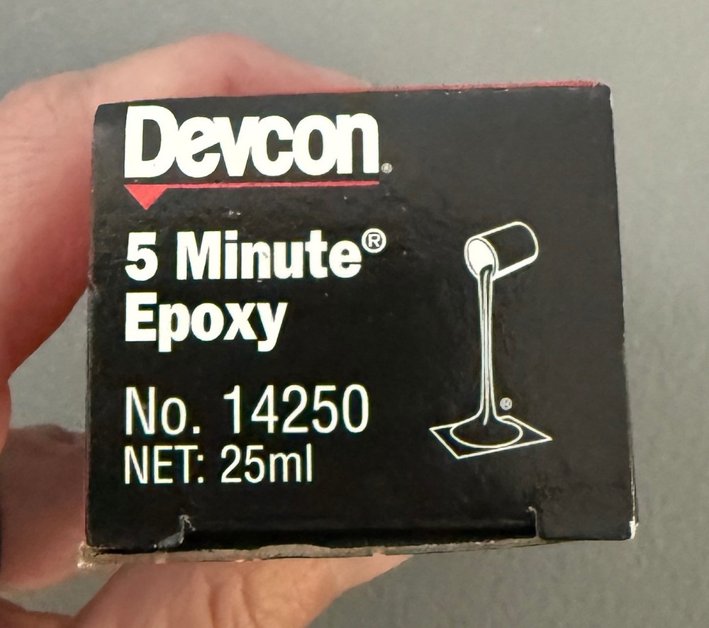 Devcon 5 Minute Epoxy 25ml DevTube 14250 Fast Setting Exp 7/28