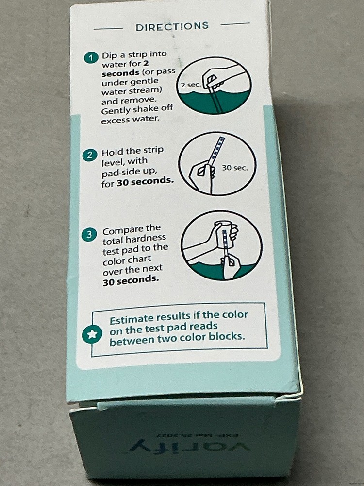 Varify Water Hardness Test Kit - Water Testing Kit (150 Stri