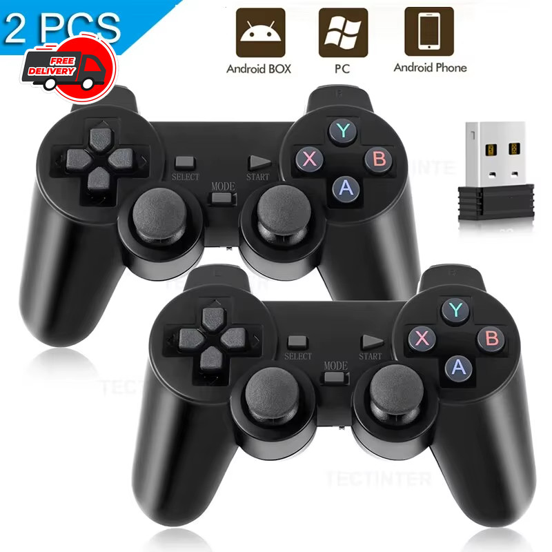 Wireless 2.4G Gamepad Controller USB Joystick for PC Android TV Game Box