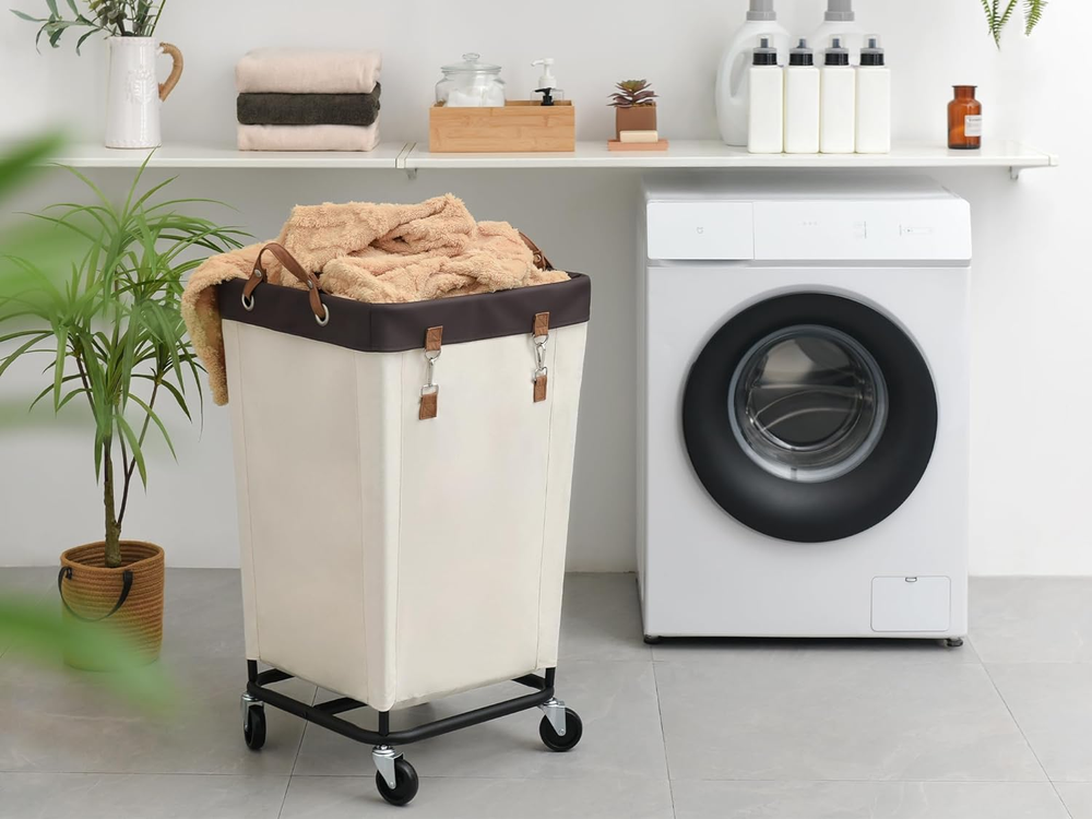 Laundry Hamper with Wheels, 160L Large Hampers for Laundry Rolling Laundry Baske