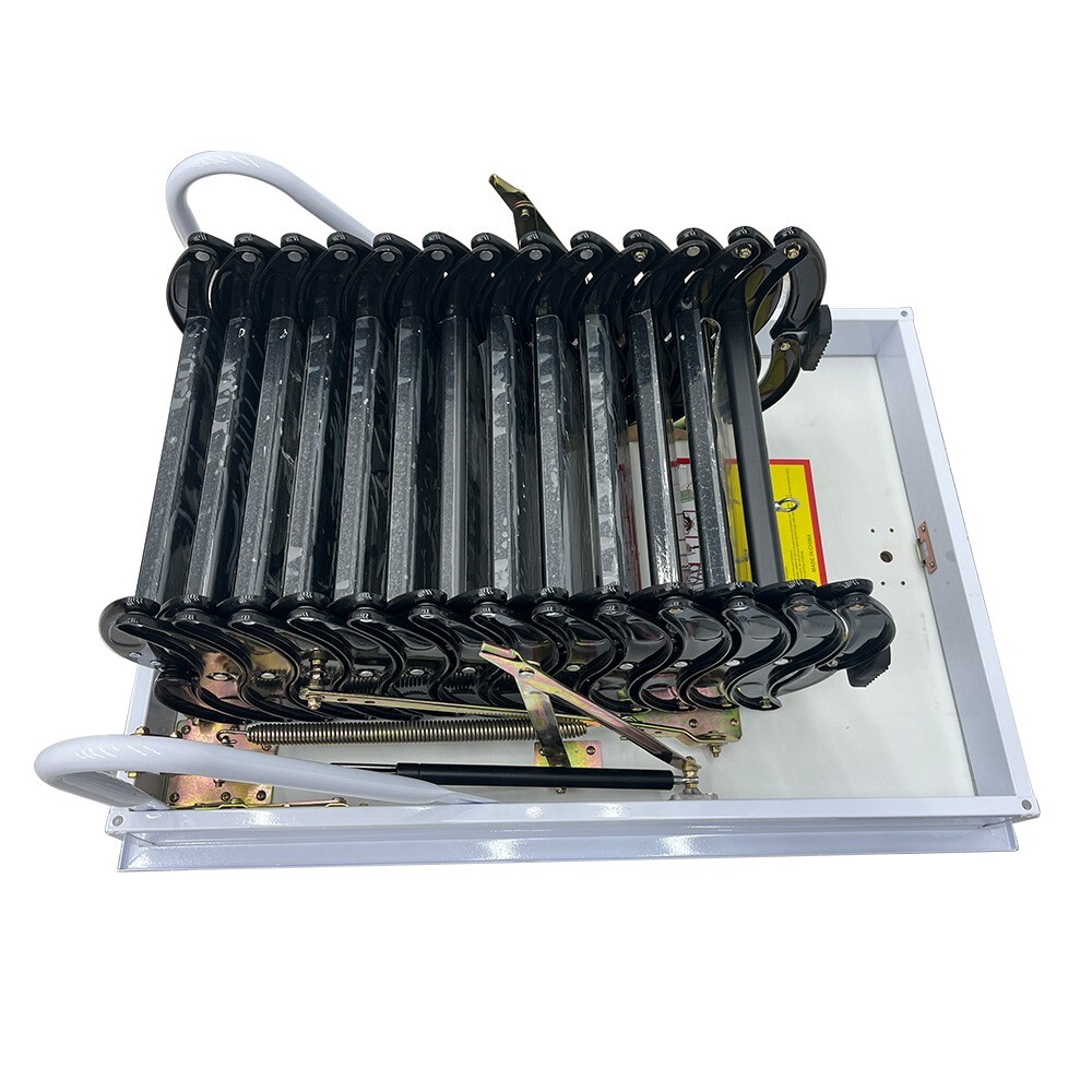 PreAsion Hidden Telescopic Folding Attic Pull Down Ceiling Ladder 10.5ft 13 Step