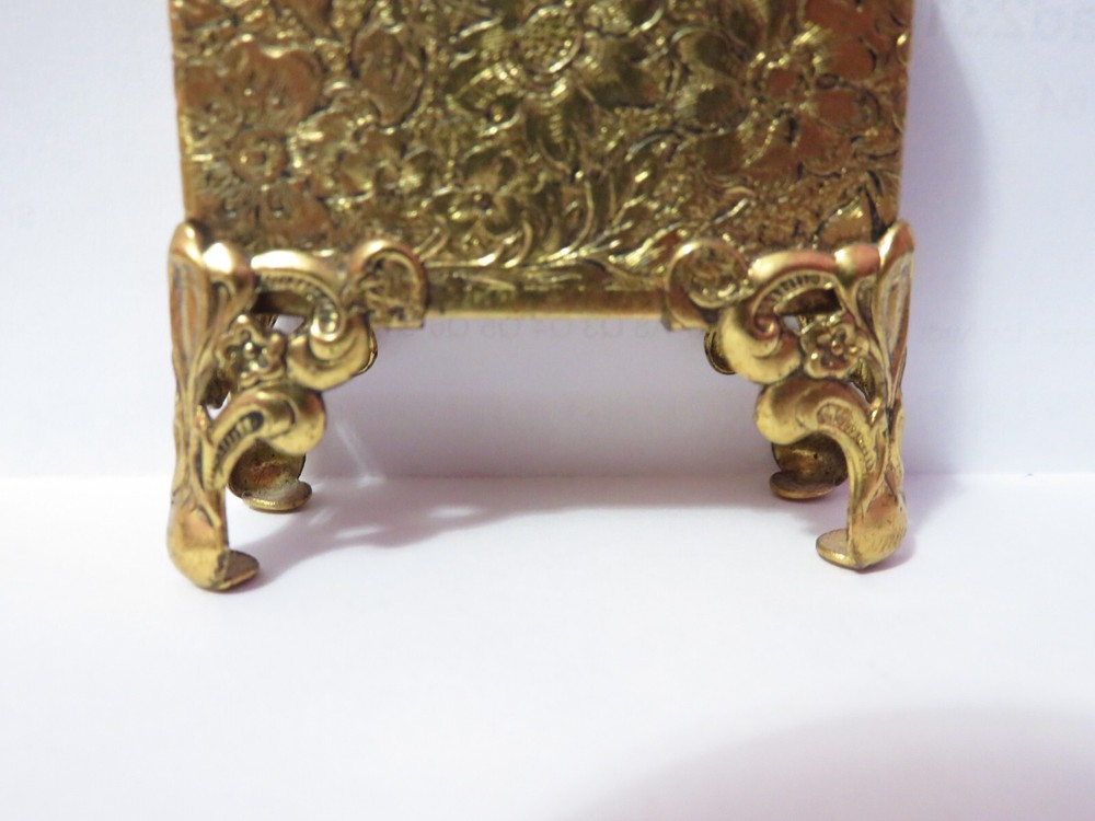VINTAGE SMALL ORMOLU VANITY PERFUME BOTTLE HOLDER OUALITY ITEM