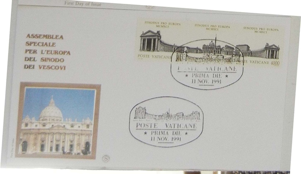 Vatican cover FDC sc 895-897 silk cachet