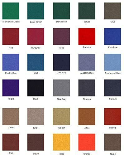 8 FT ProLine Classic 303 Teflon Brown - POOL TABLE CLOTH