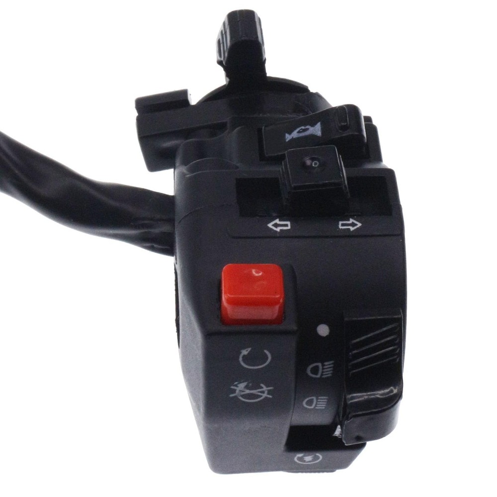 Left Kill Start Turn Light Choke Horn Switch Button Housing 9 Pin 8 Wire Part