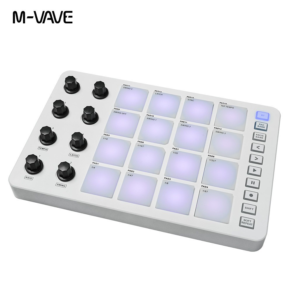 M-VAVE SMC-PAD LaunchPad USB-C and portable design Wireless MIDI Controller