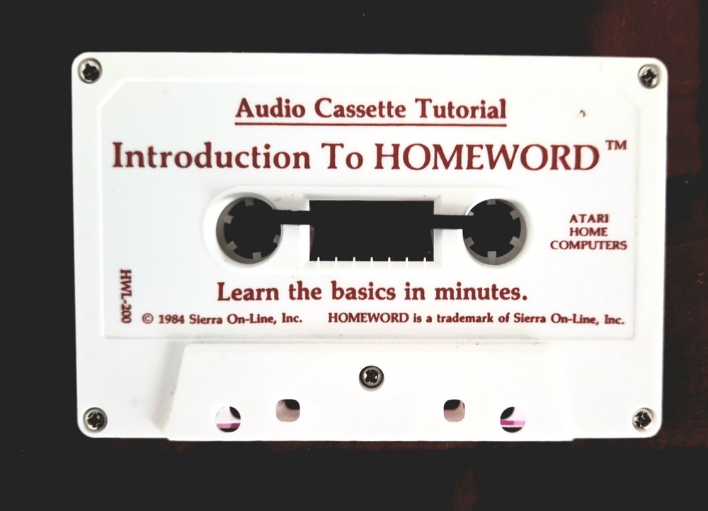 Sierra On-Line HomeWord Word Processor System Complete for Atari Home Computers