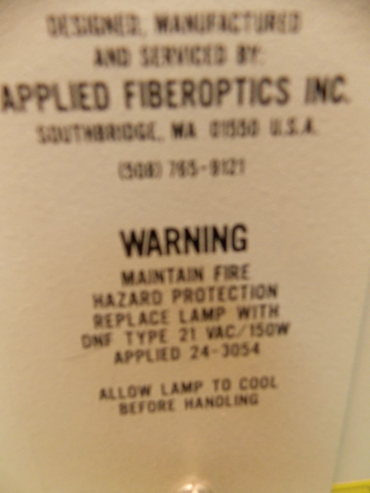 APPLIED FIBER OPTIC MICROSYSTEM LIGHT SOURCE 24 30 30 (LAM-1818)