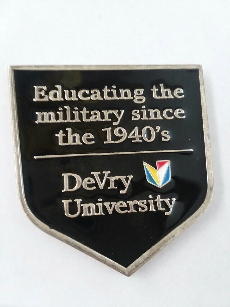 DEVRY UNIVERSITY "EDUCATING THE MILITARY SINCE THE 1940'S" CHALLENGE COIN