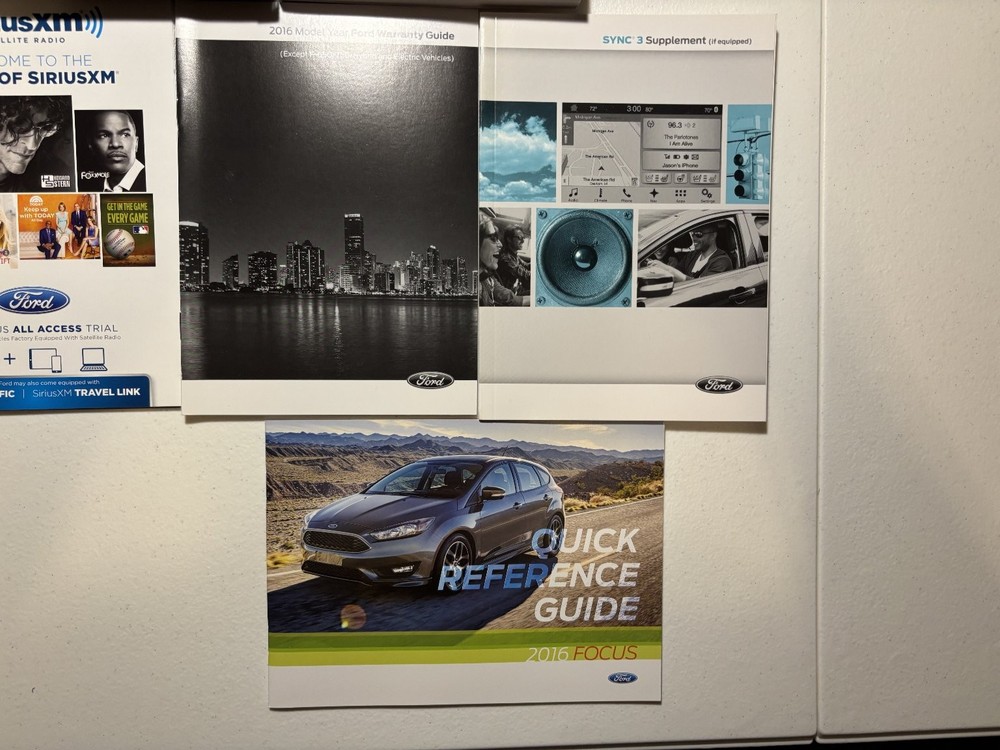 2016 Ford Focus Owners Manual OEM Complete Set