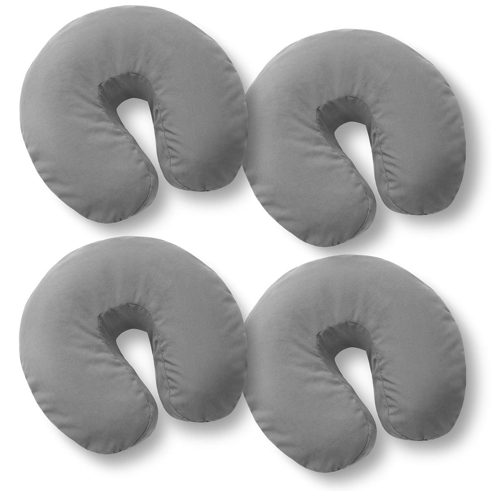 4-Pack Premium Microfiber Face Cradle Covers - Ultra Soft Fitted Massage Tabl...