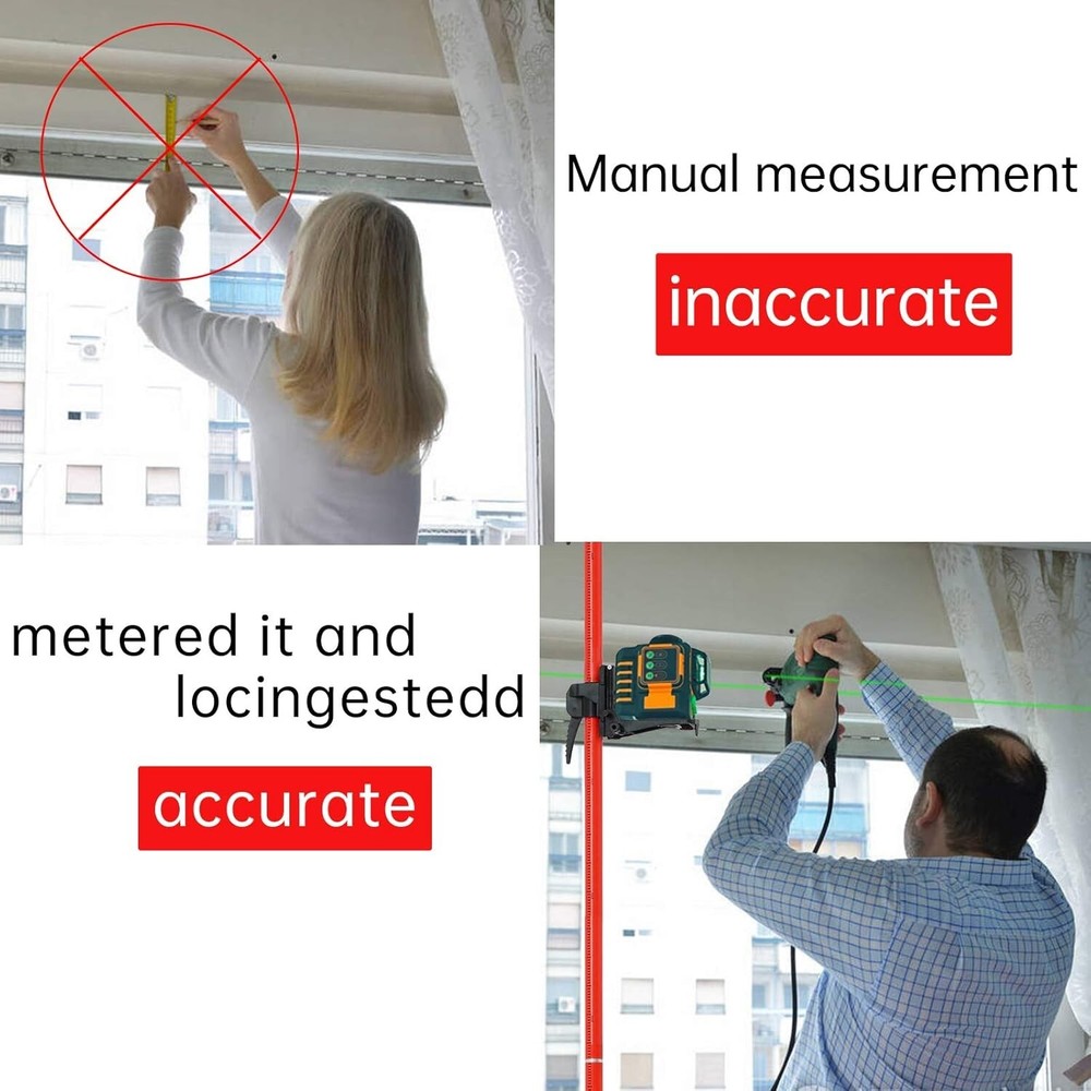 Telescoping Pole, Telescoping Laser Level Support Pole with Tripod and Mount