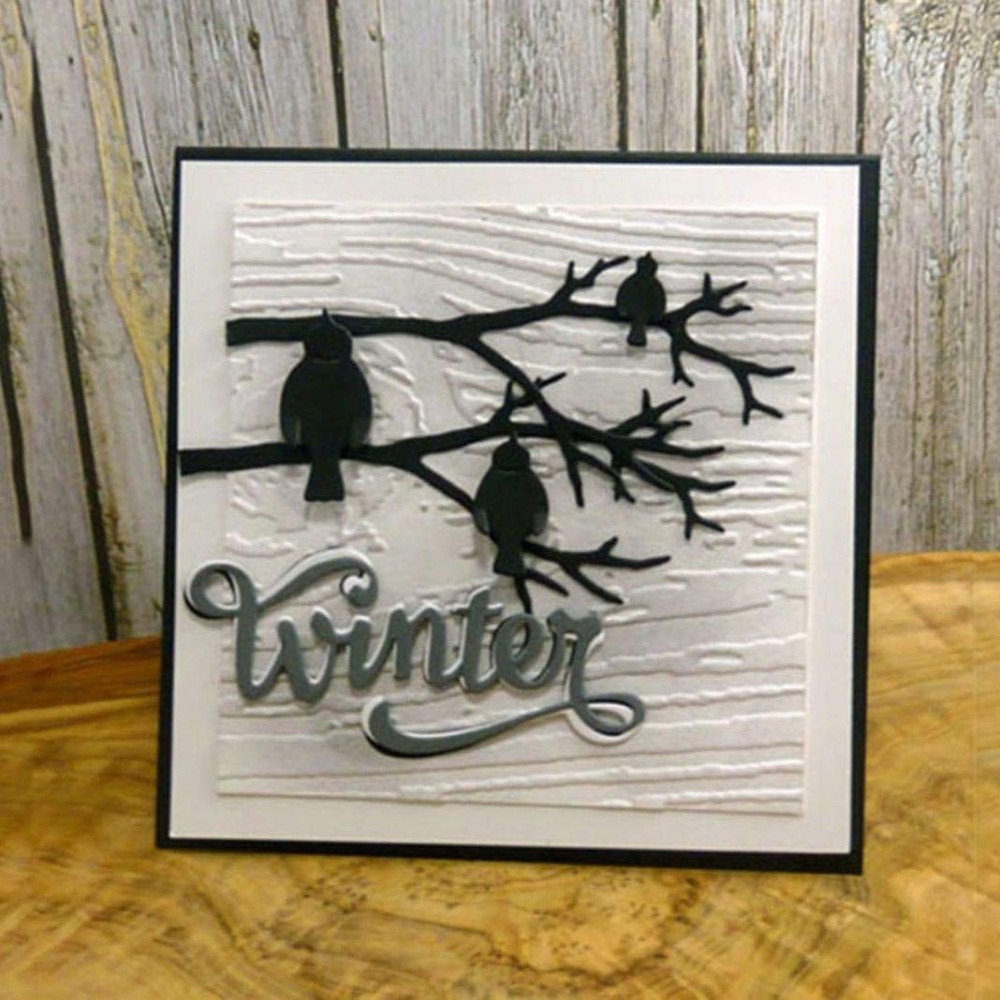Bird Perch Net Metal Die Cuts,Spring Bird Net Tree Cutting Dies Cut Stencils ...