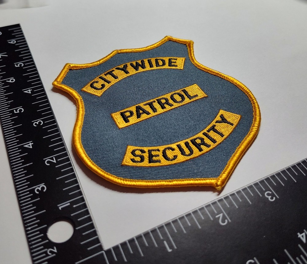 City Wide Patrol Security Patch Iron On Sew High Quality New Patch Fast Shipping