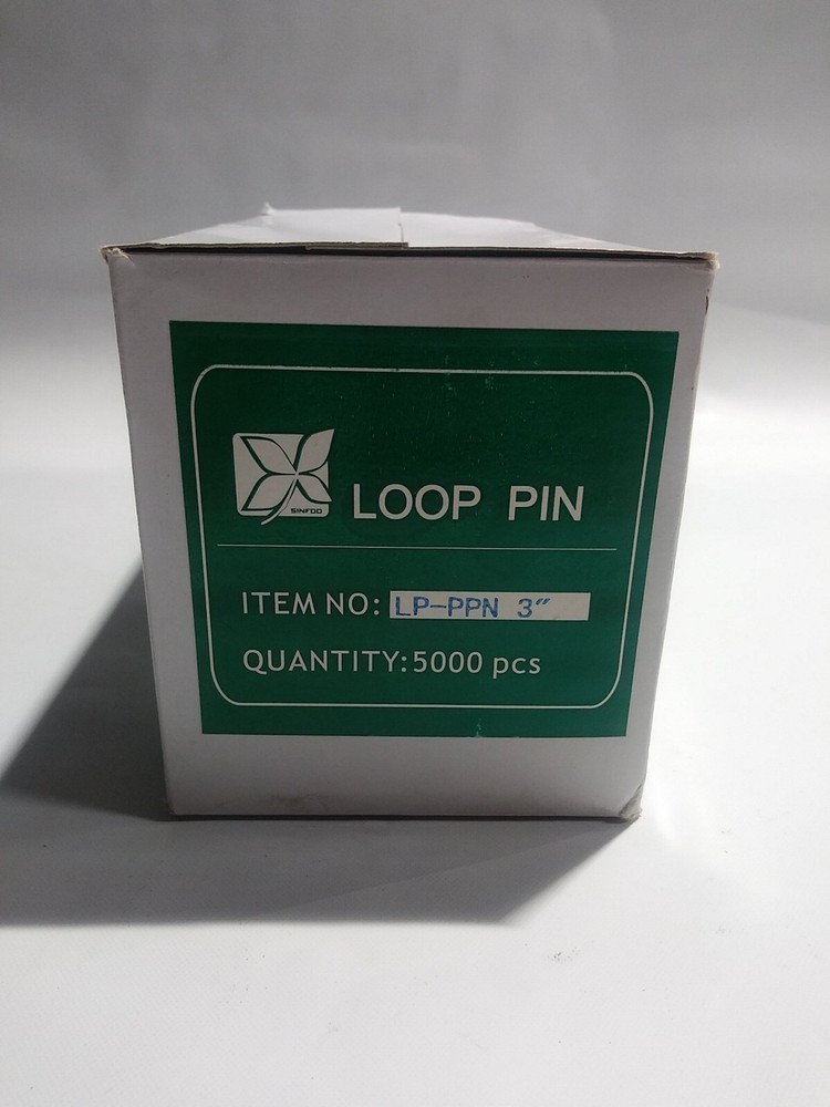 Loop Pin 5000 pcs, clear 3 in.
