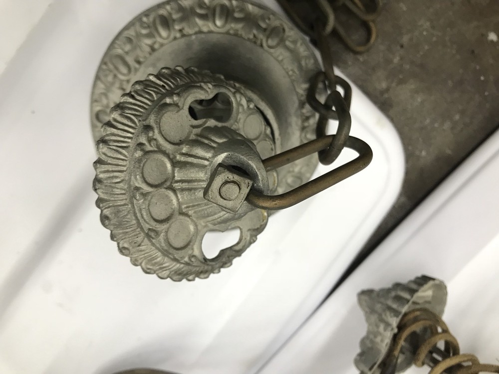 1924 ?? Riddle CO Light Fixture Chandelier #1
