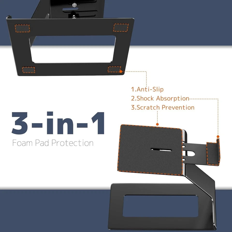 Desktop Speaker Stands Pair Speaker Riser for Most Small & Medium Bookshelf Spe