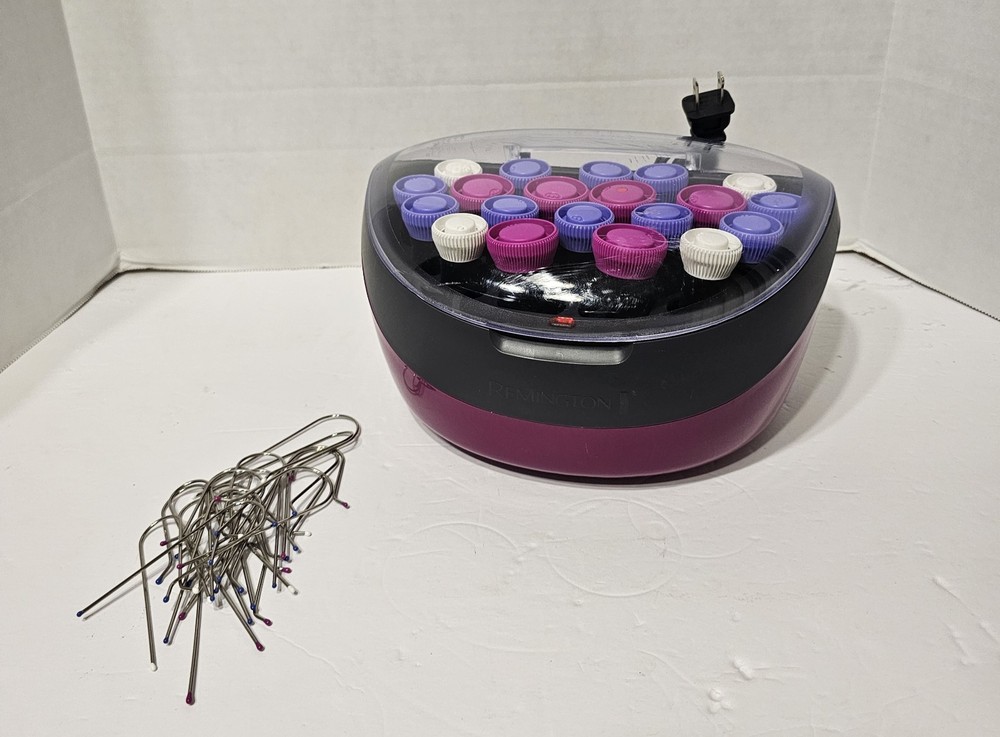 Remington Ionic Conditioning Hot Rollers, 20pcs plus Clips Purple H5600 Tested!