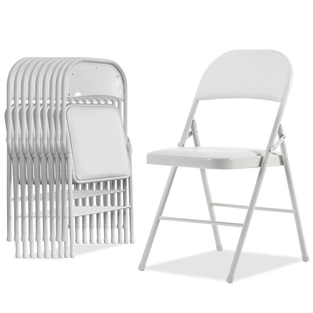 【Old Code：33292149】4pcs Elegant Foldable Iron & PVC Chairs for Convention