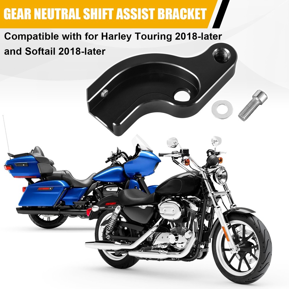 Neutral Assist Kit Shift Assistant Bracket for Harley Touring Softail 2018-Up