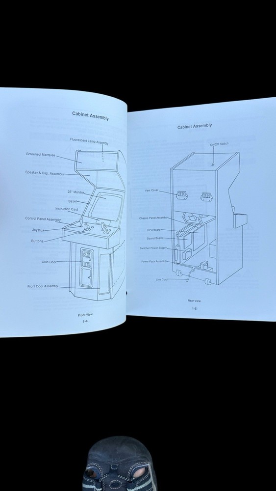 2 Video Game Operations/instruction manuals: Mortal Kombat, & Lethal Enforcers