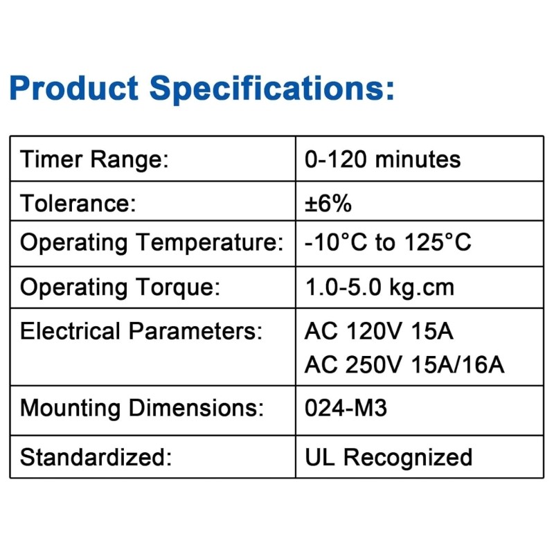 Adjustable Settings Microwave Oven Timer Adjustable Cooking Timer Knob
