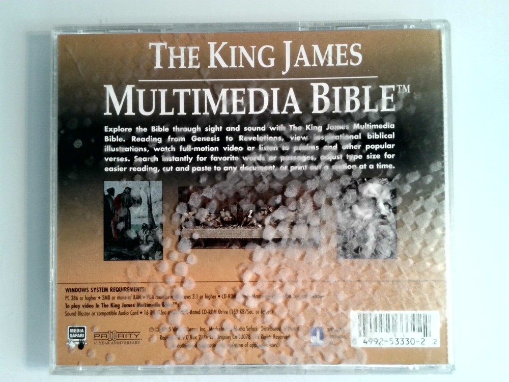 The King James Multimedia Bible PC CD-ROM