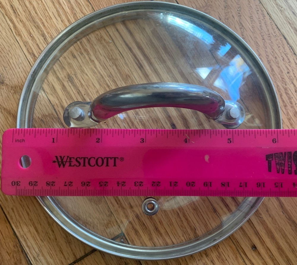 VENTED GLASS HANDLE LID REPLACEMENT ONLY AS SHOWN See Photos