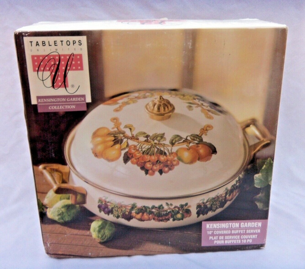 KENSINGTON GARDEN 10" COVERED BUFFET SERVER TABLETOPS UNLIMITED