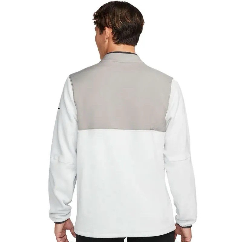 Nike Men's White Gray 1/2 zip golf pullover, Size 3XL