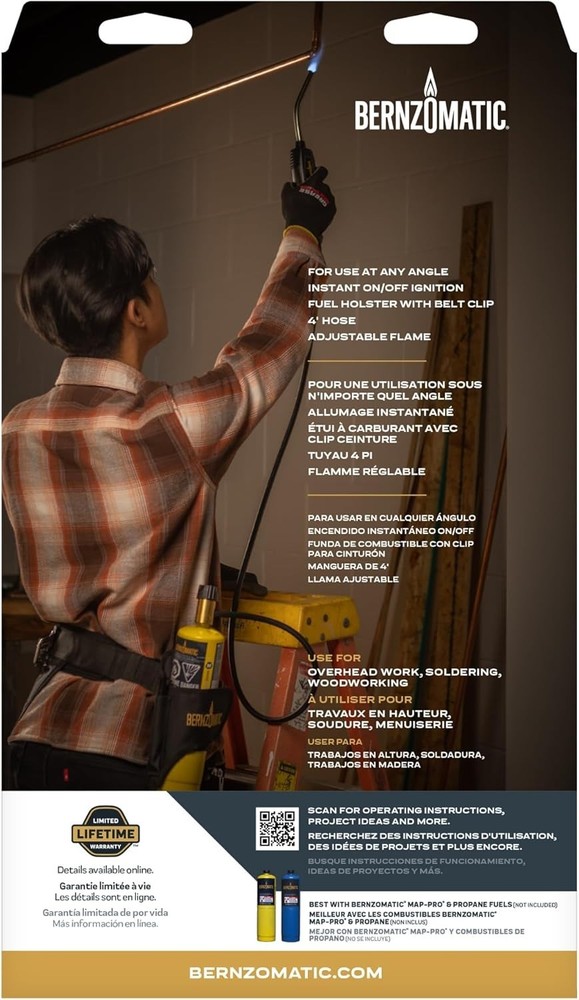 Bernzomatic BZ8250HT Trigger-Start Hose Torch