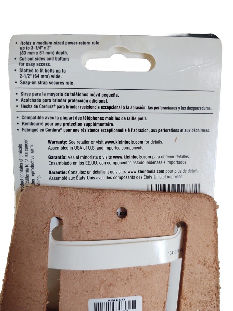 Leather Tape Measure Holder Holster, Klein Tools #5195, Medium