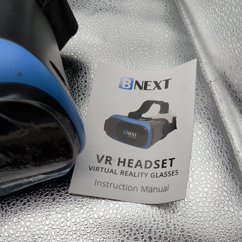 BNEXT VR Headset Compatible with iPhone & Android Phone (Blue) tested