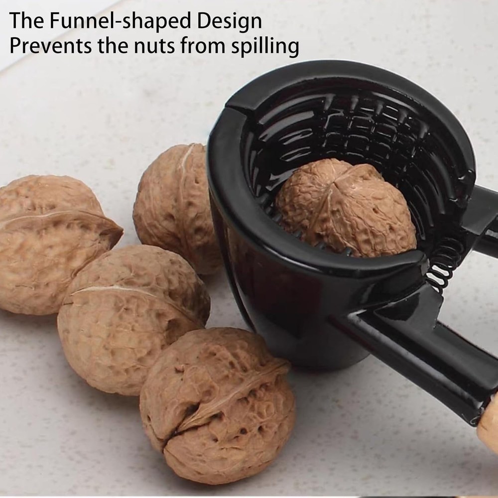 Nutcracker Pecan Walnut Plier Opener Tool with Wood Handle