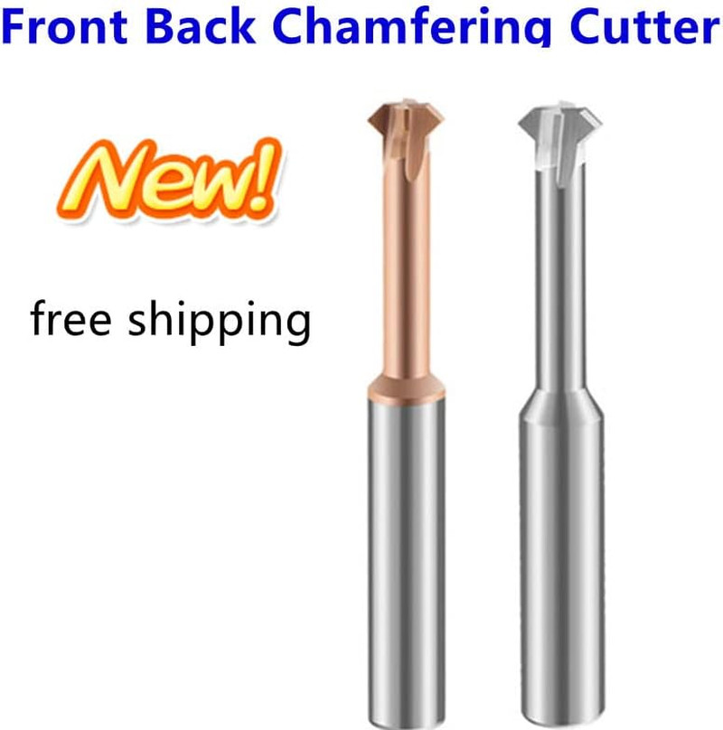 Tungsten Carbide End Mill CNC Cutter T Slot Inner Outer Front Back Chamfer Tool