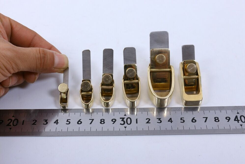6pcs Convex Bottom Brass Planes 1 Set Violin making tools Luthier Fine Tools New