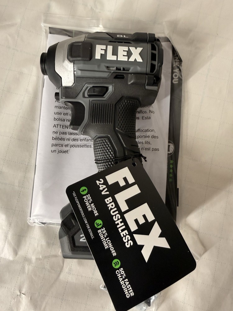 Flex FX1371A Quick Eject Hex Impact Driver 24V 1/4-in WITH CASE
