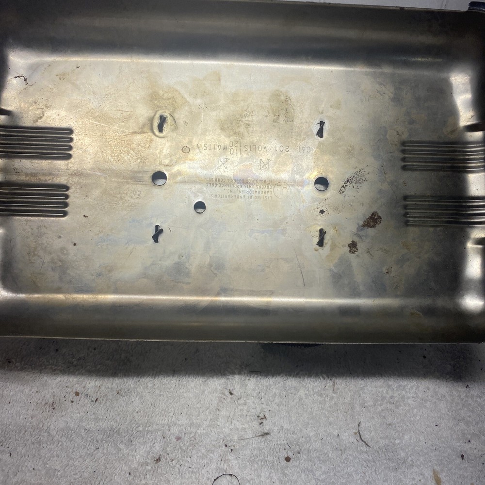 Vintage Griddle Chrome Not Tested