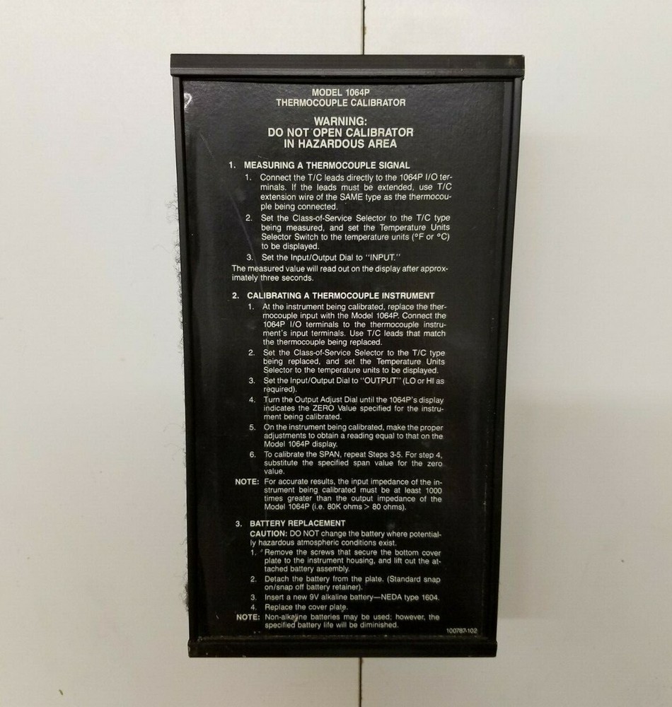 Transmation PPS miniTemp Calibrator Model 1064P