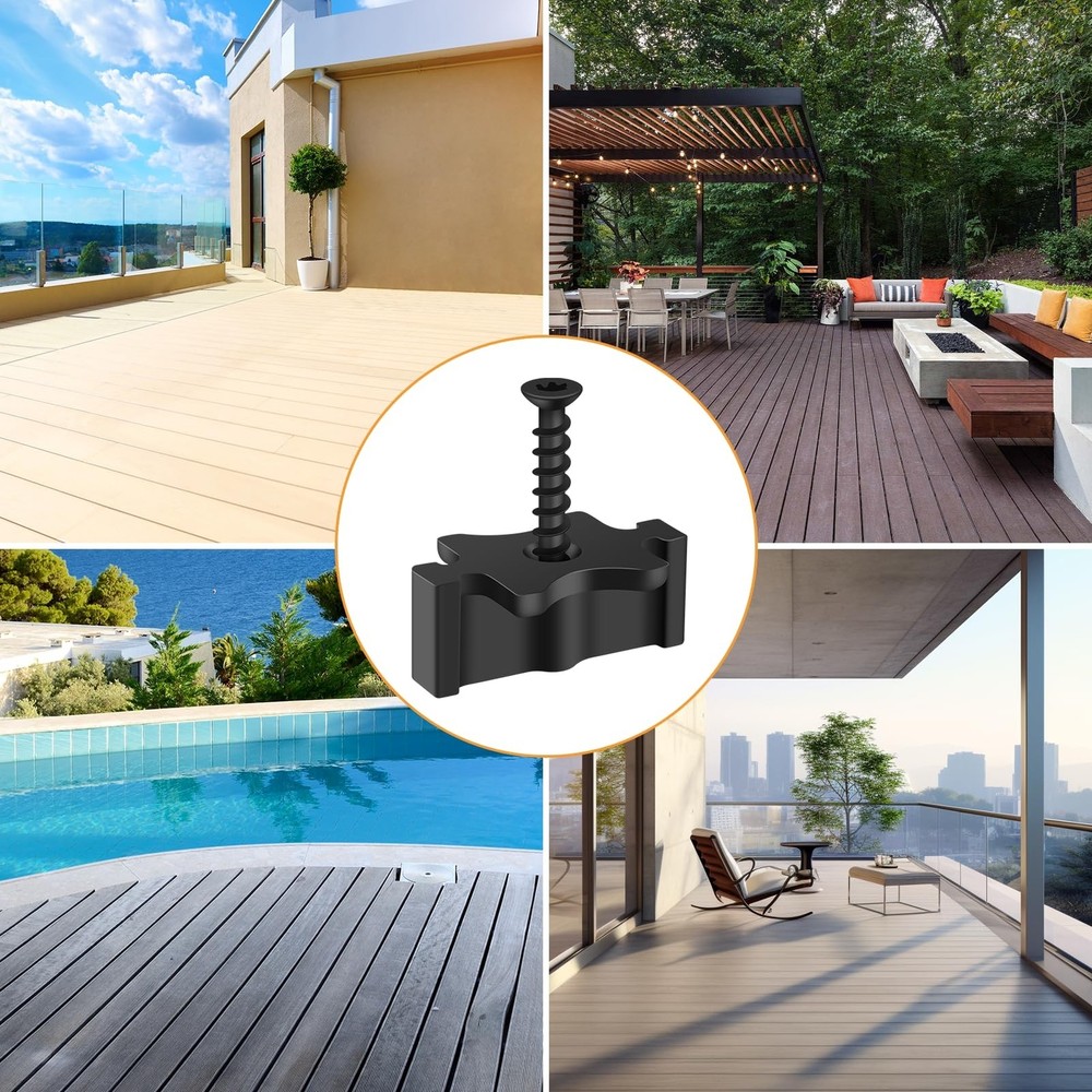 1000 Pack Hidden Deck Fasteners for Composite Decking Board, Composite Deckin...