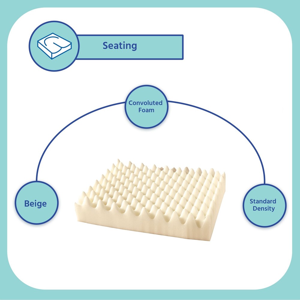 Span America Polyurethane Seat Cushion For Wheelchairs