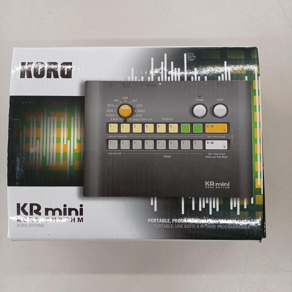 KORG KR MINI Rhythm Box Compact Drum Machine Vintage Synth Module