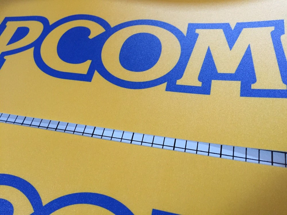 Laminated Capcom Arcade Side Art Sticker Pair 16” x 5”