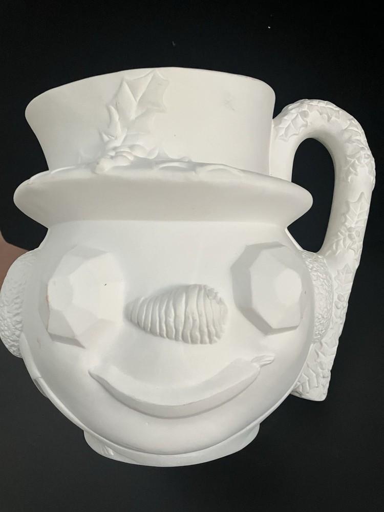 Ceramic Bisque - Ready to Paint. Large Snowman Pitcher!